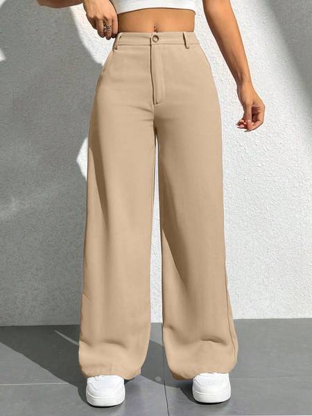 TESSORA Regular Fit Women Beige Trousers