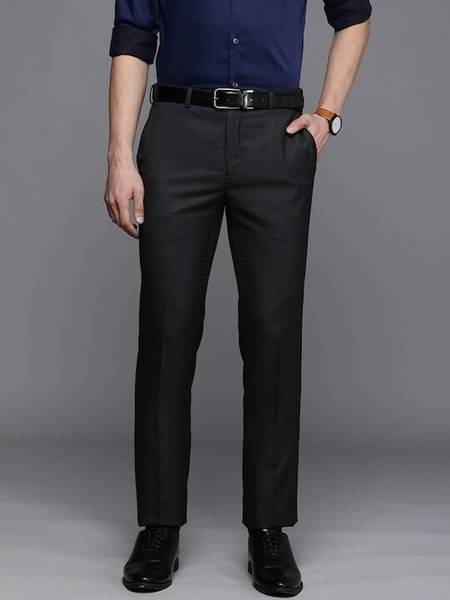 Raymond Slim Fit Men Dark Blue Trousers