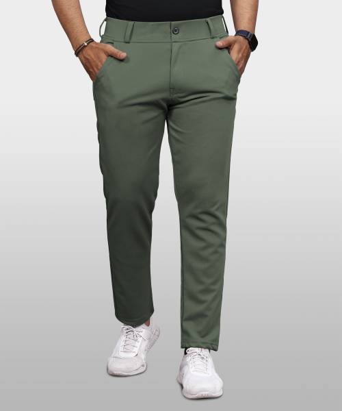 VeBNoR Regular Fit Men Green Trousers