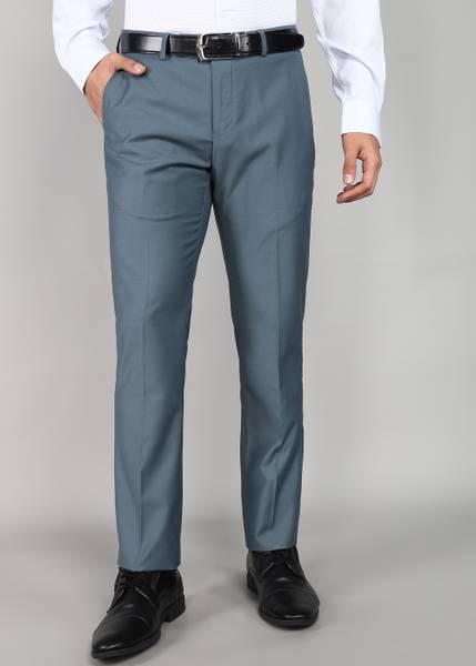 KILLER Slim Fit Men Grey Trousers