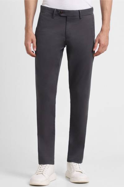 Allen Solly Slim Fit Men Grey Trousers