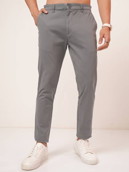 HIGHLANDER Men Grey Trousers