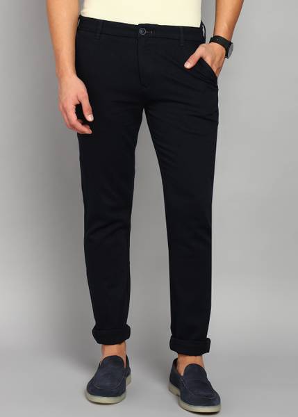 KILLER Slim Fit Men Dark Blue Trousers