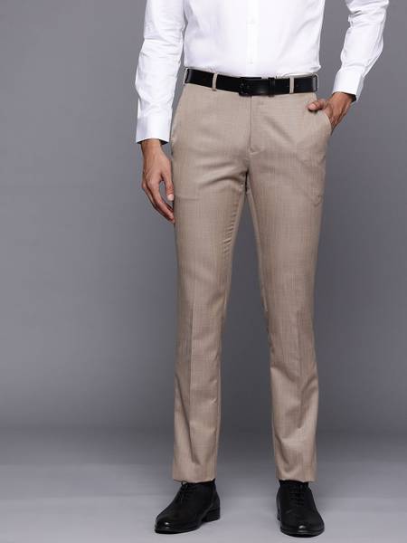 Raymond Slim Fit Men Brown Trousers