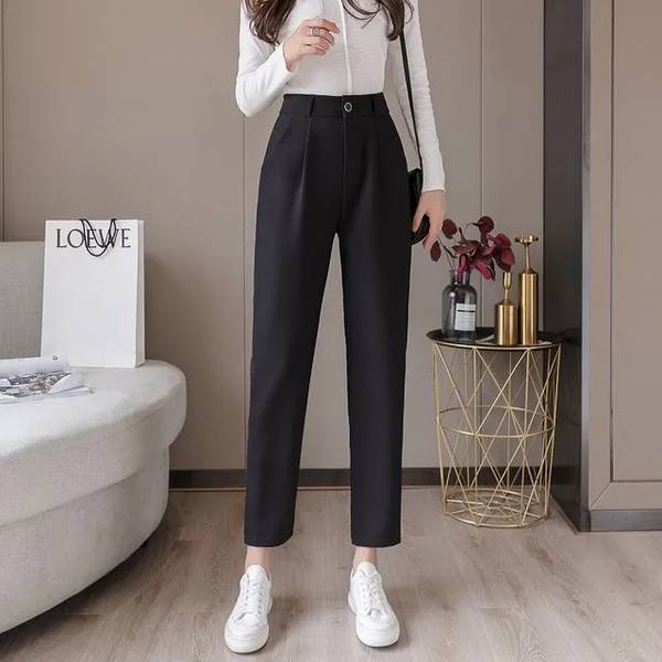 lifetarm Regular Fit Women Black Trousers