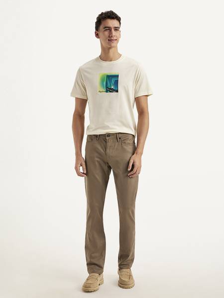 LEVI'S Slim Fit Men Brown Trousers