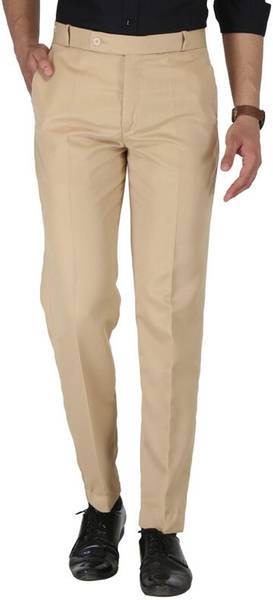 K.S.fashion Regular Fit Men Beige Trousers