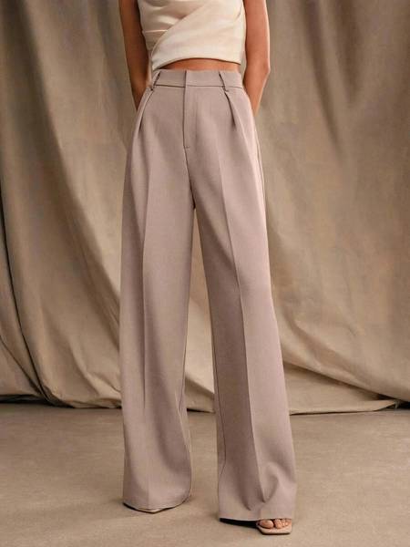KOTTY Relaxed Women Beige Trousers