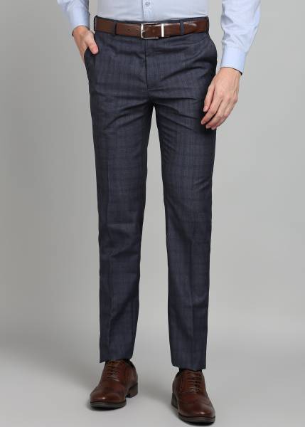 Raymond Slim Fit Men Dark Blue Trousers