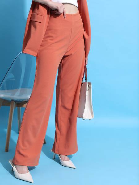 Tokyo Talkies Regular Fit Women Brown Trousers