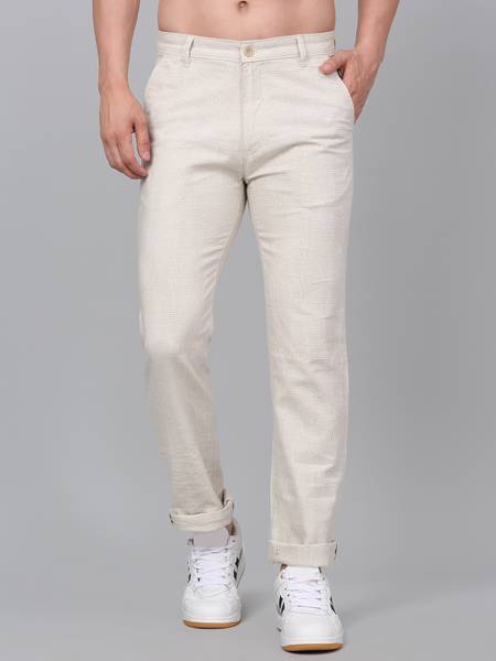 CANTABIL Regular Fit Men Beige Trousers