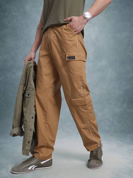 Roadster Relaxed Men Brown Trousers