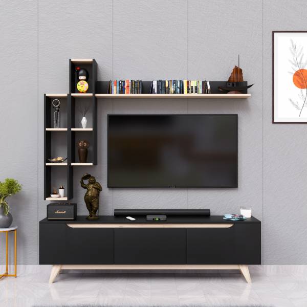 Spyder Craft Matte Finish TV Entertainment Unit Tv Stand And Decore Engineered Wood TV Entertainment Unit