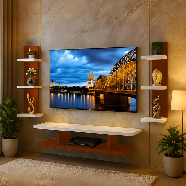 ShahQ TV Cabinet for Bedroom & Living room in 26 inch Engineered Wood TV Entertainment Unit