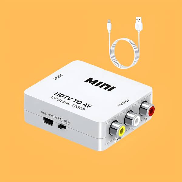 SDMINITEK TV-out Cable HDMI2AV Up Scaler 1080P Hd Video Converter
