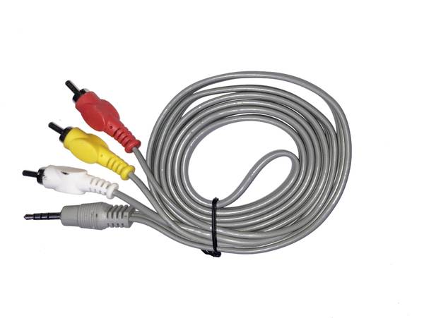 C & E TV-out Cable 3.5mm to RCA Stereo Audio Video Male AUX Cable 1.5 Meter Cord (3.5mm to 3 RCA)