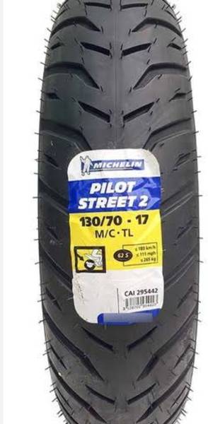 MICHELIN 130/70-R17 PILOT STREET 2 TUBELESS PILOT STREET 2 (PS 2) Rear Two Wheeler Tyre