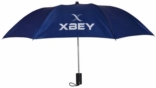 XBEY UV & Rain Protection Travel Umbrella Strong Two Fold Polyester - Pack 1 Umbrella