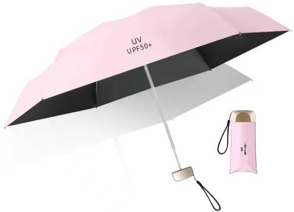 AlexVyan Small Manual Open 6 Frame Aluminum Frame UPF UV Protection for Sun & Rain Umbrella