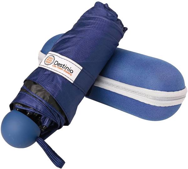 Destinio Capsule Umbrella for Women, Men 5 Fold UV Coated manual Open Rain and Sun Mini Umbrella