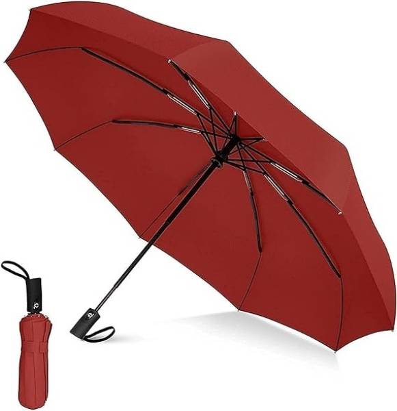 XBEY Portable Travel Umbrella - Umbrellas for Rain Windproof, Strong Compact Umbrella