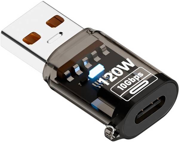 Etzin Male-to-Female USB to Type-C Adapter, 10Gbps Data Transfer Speed, High-Speed Charging Converter USB Charger