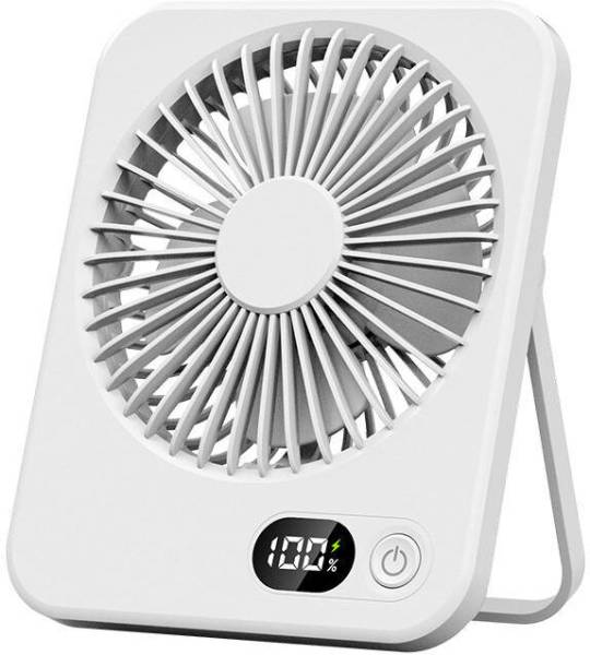 DIGITRENDS Portable table Fan,Powerful desk Fan 1200 mah for kitchen indoor and outdoor table fan display Rechargeable Fan