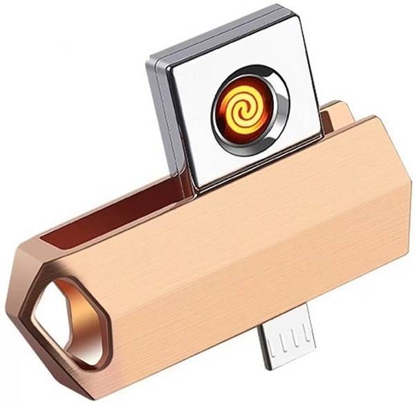 GREYFIRE Ultra-thin Type C USB Lighters for Phone U-Disk Plasma Lighters Tungsten Flameless Keychain Without Battery Cigarette Lighter