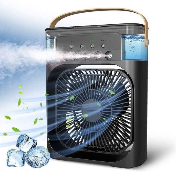 Ekon Portable Mini AC USB Cooler Fan For Home Office Desk Table With 3 Speed Mode,Water Spray & 7 Color Light Options USB Air Cooler