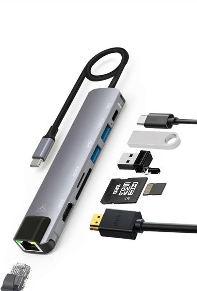 Primate 8-in-1 USB-C Hub Dock with 4K HDMI, 100Mbps Ethernet 8-in-1 USB-C Hub Dock with 4K HDMI, 100Mbps Ethernet Laptop Accessory