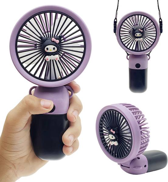 Felinar Mini Portable Fan Rechargeable USB Handheld Fan 5-Speed Adjustable Mini Portable Fan Rechargeable USB Handheld Fan in Purple USB Fan