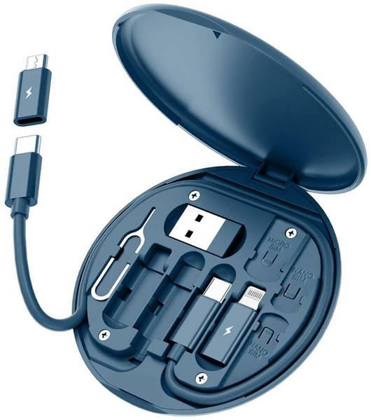 G2L All in One Data Cable Set with Mobile Holder Multifunction Fast Charging USB Adapter Type-C Converter Data Mobile Phone Holder USB-C Cable USB Cab...