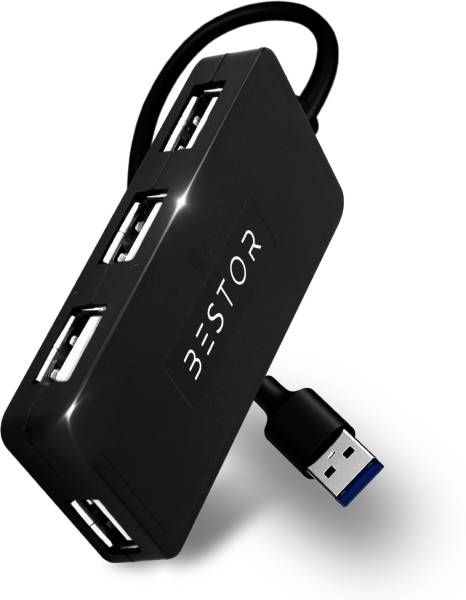 Bestor USB HUB 4 Port USB Hub for Laptops,Portable with Hi-Speed Data Transfer Up to 480 MBPS USB Hub