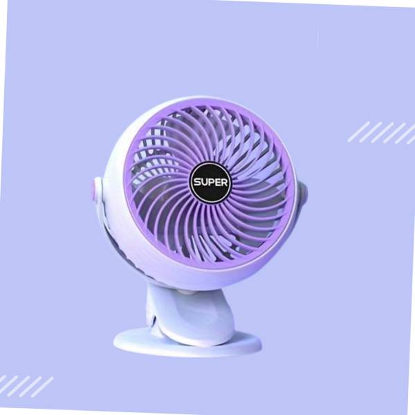 Chaebol QUALITY Mini Portable Cooling Fan Cooler For Home Kitchen Office Car. Solid Purple Hand Fan & Clip Fan Rechargeable Fan, USB Air Cooler, USB A...
