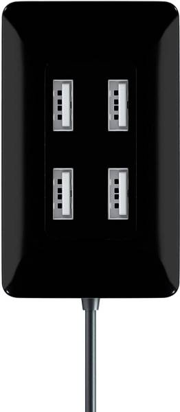 Quantron QUH-220 BLACK HUB QUH -220 -4 PORT USB HUB BLACK USB Hub