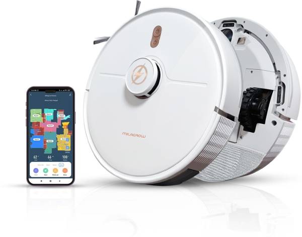 Milagrow iMAP 15 Pro Robotic Floor Cleaner with 2 in 1 Mopping and Vacuum (WiFi Connectivity)