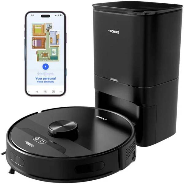 EUREKA FORBES AUTO BIN Robotic Floor Cleaner with 2 in 1 Mopping and Vacuum (WiFi Connectivity, Google Assistant and Alexa)