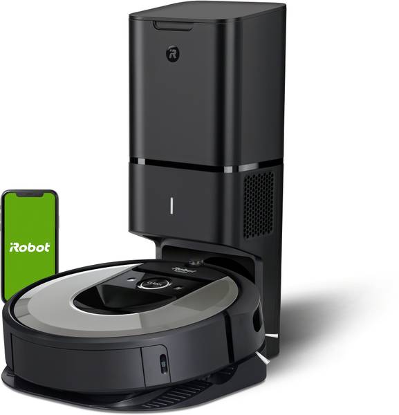 irobot Roomba i7+ (i7556) Robotic Floor Cleaner with Reusable Dust Bag (WiFi Connectivity, Google Assistant and Alexa)