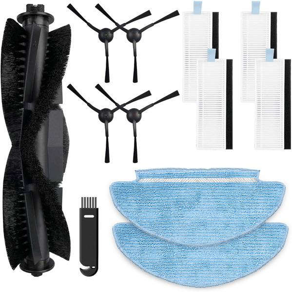 AGARO Alpha Robot Vacuum Cleaner Kit, Accessories Kit, Mop, Brush, Cloth, Filter, Vacuum Maintenance Kit