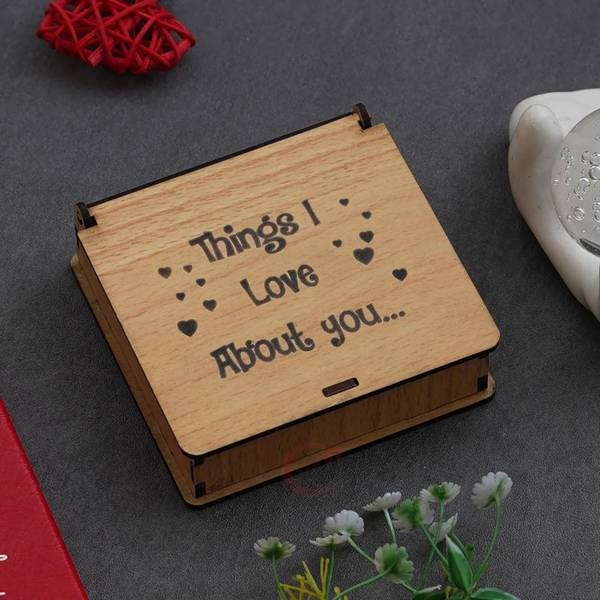 Shivika Crafts Things I Love About You Message Pills, Valentine's Day Gift For Couple Decorative Showpiece - 12 cm