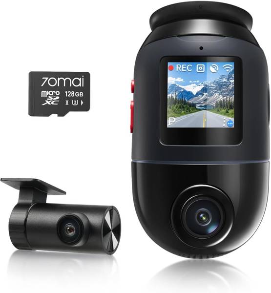 70MAI 4K HDR Omni DashCam, Dual STARVIS 2 IMX 678 & IMX 662, AI Motion Detection Dashboard Camera System