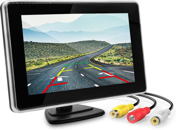 FABTEC 5 inch Dashboard TFT Monitor LED Screen Rear View Reverse for Car Dashboard In-car, Dashboard Camera System