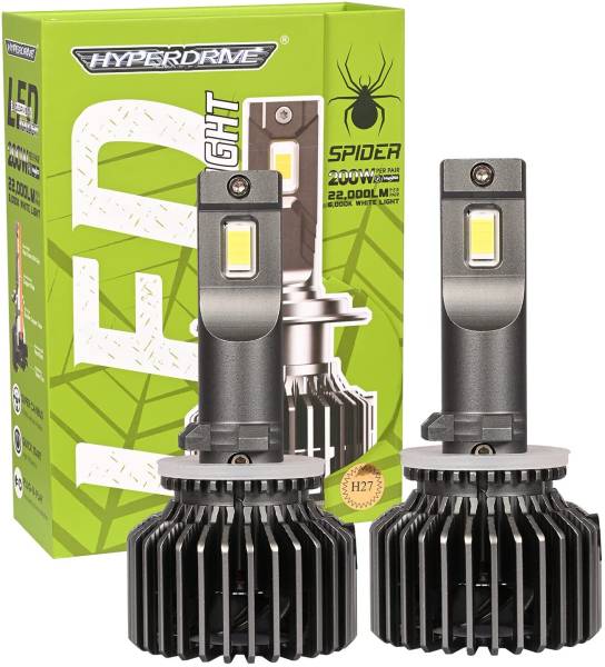 ALLEXTREME H27 LED Headlight 200W-22000LM/Per Pair Car Headlamp Bulb 6000K White for Cars Vehical HID Kit