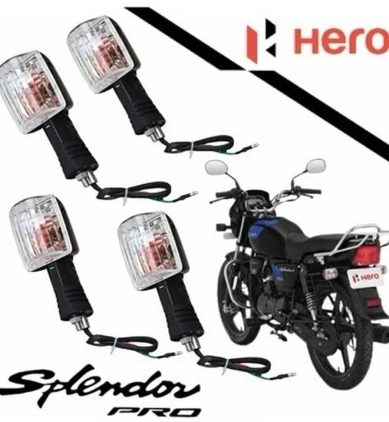 BIKEBLOOM Rear, Front Incandescent Indicator Light for Hero Splendor Pro, Splendor NXG, Splendor Plus, Splendor, Super Splendor
