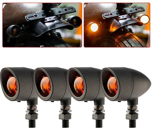 Otoroys Front, Rear LED Indicator Light for Royal Enfield CLASSIC REBORN 350, Classic 350, Classic 500, Universal For Bike