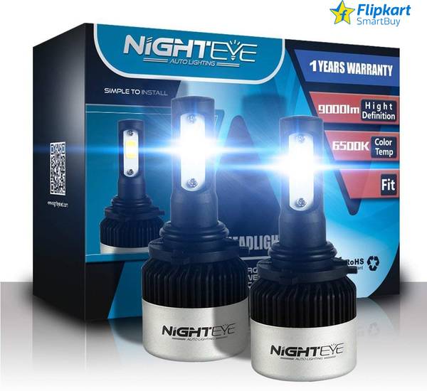 Flipkart SmartBuy Nighteye H4 Genuine 9000LM 6500K LED Bulbs Auto Driving Lamp Headlight Car, Motorbike LED (12 V, 73 W)