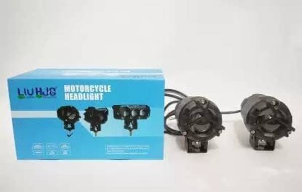 hjg MotoWorks 1 LED Y-(Mercedes) Type Powerful 60W Fog Light for Motorbike & Car Fog Lamp Motorbike LED (12 V, 60 W)