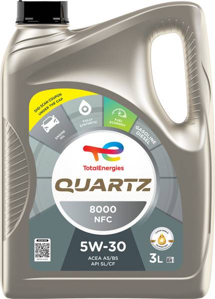 Total Energies Quartz 8000 5W-30 Full-Synthetic Engine Oil