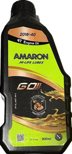 Amara raja Amaron - Go - 20W40 Engine Oil Amaron-Go-20W40 Engine Oil Full-Synthetic Engine Oil (900 ml) Full-Synthetic Engine Oil