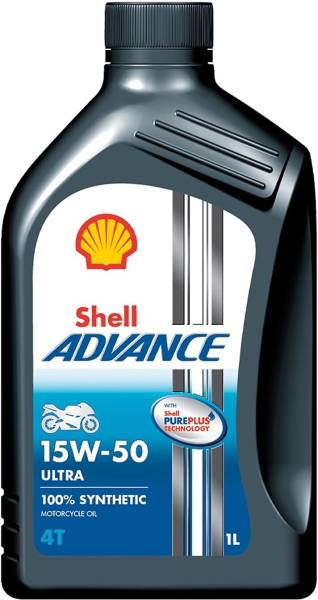 Shell Advance Ultra 4T 15W-50 API SN Motorbike Full-Synthetic Engine Oil